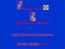 Tablet Screenshot of goofypizza.com